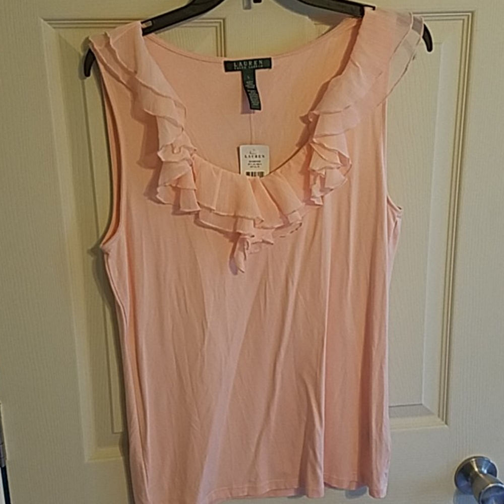 Beautiful coral  Ralph Lauren sleeveless top